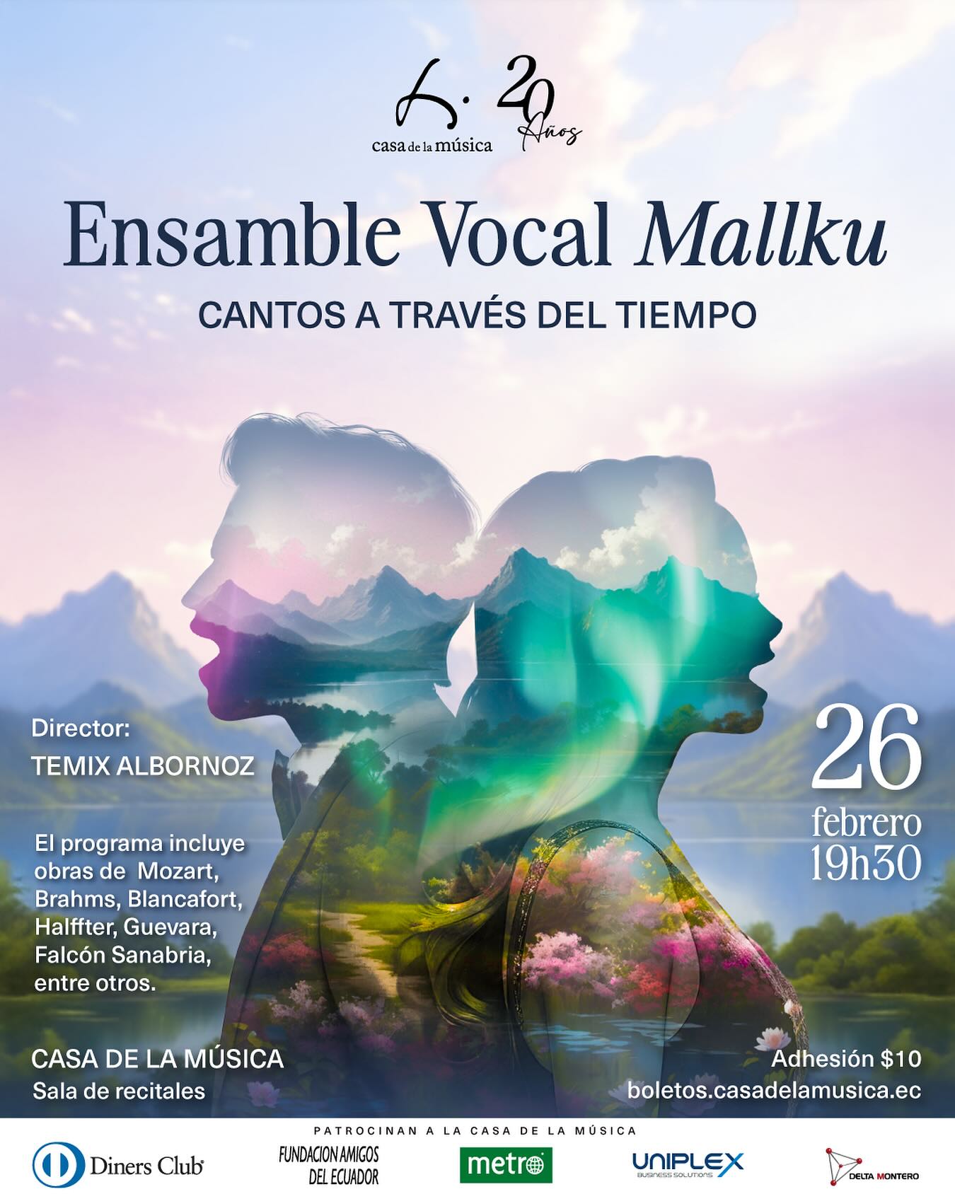 Poster del concierto de la casa de la música